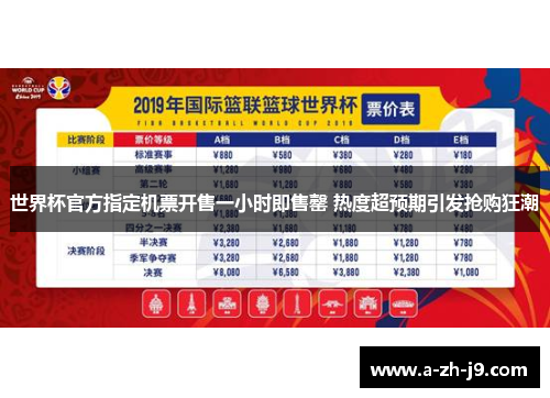 世界杯官方指定机票开售一小时即售罄 热度超预期引发抢购狂潮